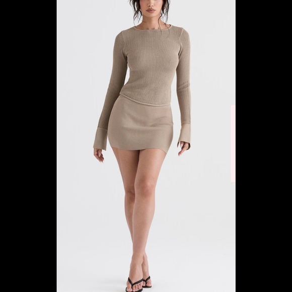 House of CB - Taupe SAVANNAH & MARIELLA Knit Set - Picture 4 of 16